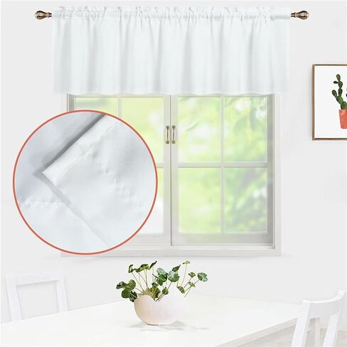 ZFRXIGN Van Gogh Starry Night Valances for Windows Curtain Rod Pocket Curtains Garden Dorm Decorate Small Valances for Bedroom Window Treatments Covering Drapes Short Curtain 54x18 Inch Blue in Saudi Arabia