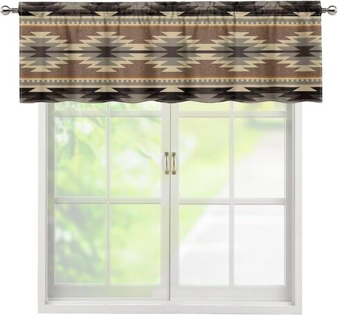 ZFRXIGN Van Gogh Starry Night Valances for Windows Curtain Rod Pocket Curtains Garden Dorm Decorate Small Valances for Bedroom Window Treatments Covering Drapes Short Curtain 54x18 Inch Blue in Saudi Arabia