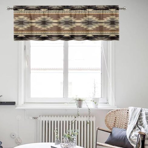 ZFRXIGN Van Gogh Starry Night Valances for Windows Curtain Rod Pocket Curtains Garden Dorm Decorate Small Valances for Bedroom Window Treatments Covering Drapes Short Curtain 54x18 Inch Blue in Saudi Arabia