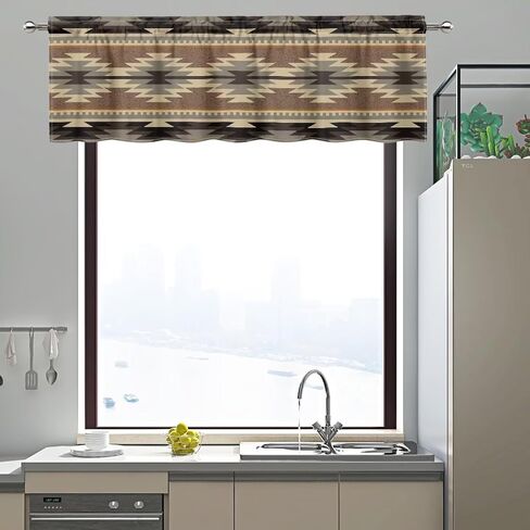 ZFRXIGN Van Gogh Starry Night Valances for Windows Curtain Rod Pocket Curtains Garden Dorm Decorate Small Valances for Bedroom Window Treatments Covering Drapes Short Curtain 54x18 Inch Blue in Saudi Arabia