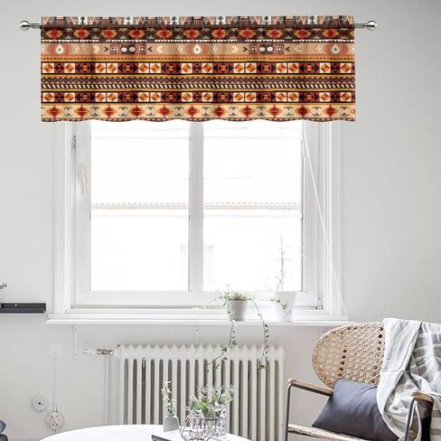 ZFRXIGN Van Gogh Starry Night Valances for Windows Curtain Rod Pocket Curtains Garden Dorm Decorate Small Valances for Bedroom Window Treatments Covering Drapes Short Curtain 54x18 Inch Blue in Saudi Arabia