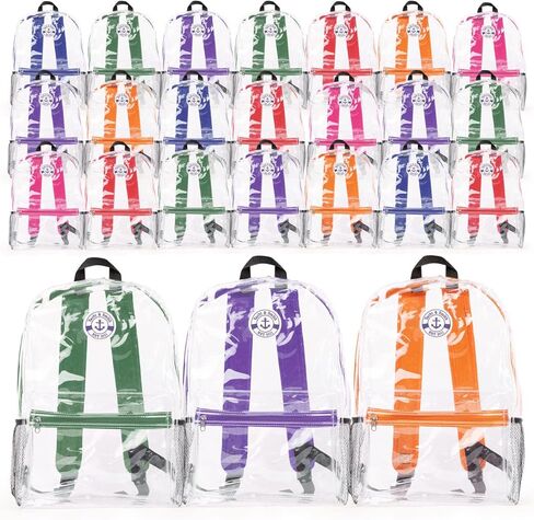 Yacht & Smith 48 Pack Backpack, Bulk 17 inch Lightweight Outdoor Travel Gym Corporate Events Bag in Saudi Arabia