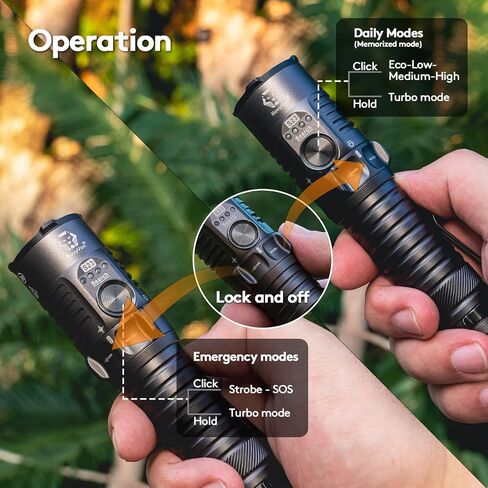 RovyVon Angel Eyes E1 Keychain Flashlight - حجم صغير، قوي 700 لومن، USB-C قابل لإعادة الشحن، بطارية احتياطية AAA، مقاومة للماء IPX6، مصباح يدوي EDC، خفيف الوزن ومتين، مقاوم للخدش in Kuwait