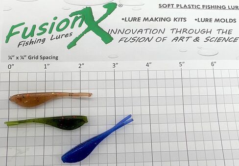 قالب حقن الصيد طعم - INJEX (1020SC) 5 سم لحكة قرص شوكة شوكة شداد - FUSIONX Fishing - قالب حقن الراتنج آلي واحد CNC لصنع خطافات الصيد البلاستيكية الناعمة in Kuwait