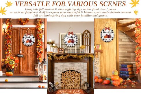 Thanksgiving Decorations Indoor Thanksgiving Wreath Door Sign Welcome Sign for Front Door Front Porch Decor Reversible I Smell Children Hanging Sign Hocus Pocus Decor Halloween Wreaths for Front Door in Kuwait