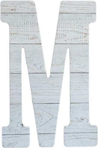 COLLECTIVE HOME - 12" Wood Letters for Wall Decor, Rustic Wall Sign, Decorative Hanging Alphabet Signs, House Number, Decorations for Wedding Birthday Housewarming Party, Washed White. (0) in Saudi Arabia