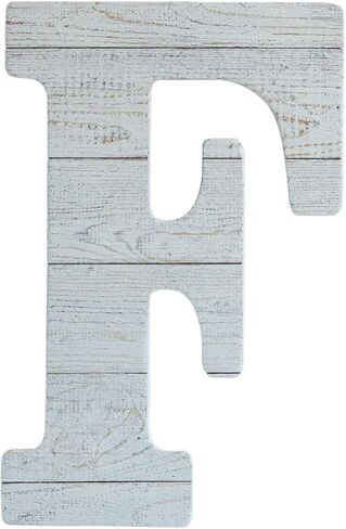 COLLECTIVE HOME - 12" Wood Letters for Wall Decor, Rustic Wall Sign, Decorative Hanging Alphabet Signs, House Number, Decorations for Wedding Birthday Housewarming Party, Washed White. (0) in Saudi Arabia