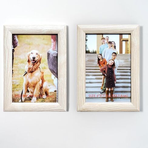 مجموعة إطارات صور Licorn مقاس 5x7 مكونة من 6 قطع، عرض 4x6 مع حصيرة أو 5x7 بدون حصيرة، مصنوعة من زجاج حقيقي عالي الدقة للتركيب على الحائط والطاولة، للكلب in Kuwait