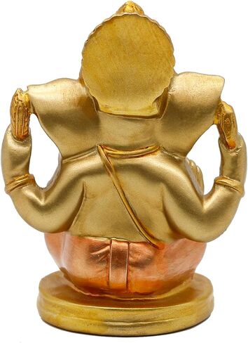 Indian God Lord Ganesha Statue - 5" H Hindu God Ganesh Idol for Diwali Gifts Meditation Yoga Room Altar Decoration Home Temple Mandir Pooja Item in Saudi Arabia