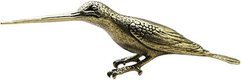 WINOMO Hummingbird Figurines Brass Bird Sculptures Tabletop Bird Statues Desktop Metal Art Decoration for Living Room Bedroom Office Cabinets Bronze in Saudi Arabia