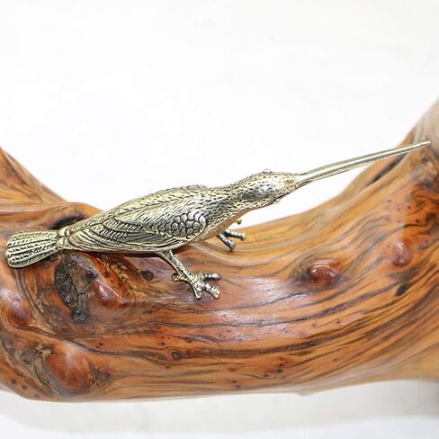 WINOMO Hummingbird Figurines Brass Bird Sculptures Tabletop Bird Statues Desktop Metal Art Decoration for Living Room Bedroom Office Cabinets Bronze in Saudi Arabia