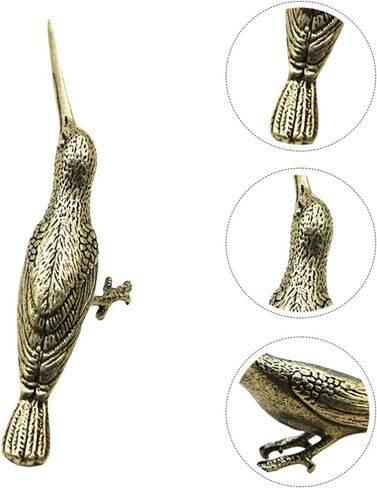 WINOMO Hummingbird Figurines Brass Bird Sculptures Tabletop Bird Statues Desktop Metal Art Decoration for Living Room Bedroom Office Cabinets Bronze in Saudi Arabia