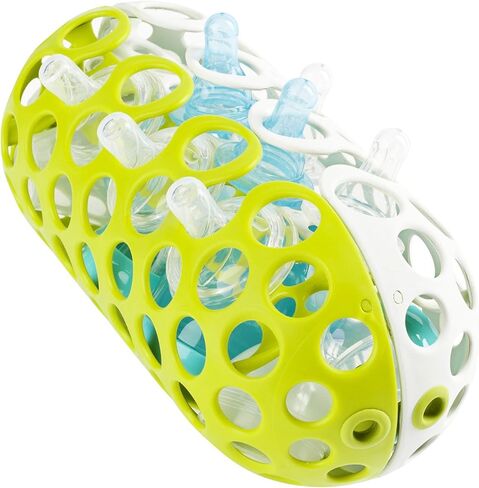 سلة غسالة الأطباق بمقبض من بون - سلة غسالة الأطباق بأجزاء زجاجات الأطفال - تخزين زجاجات الأطفال وتنظيف المنزل - أساسيات تغذية الطفل - رمادي in Kuwait