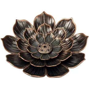 حامل بخور اللوتس، حامل بخور عصا نحاسية 6 فتحات بخور قابلة للفصل لمكتب المنزل وغرفة النوم وغرفة اليوغا وبيت الشاي in Kuwait