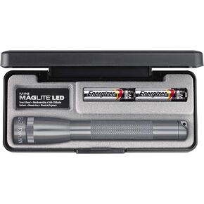 Maglite Mini LED 2-Cell AA Flashlight in Presentation Box, Red
