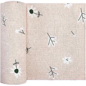 Beach Themed Baby Swaddle Blanket Neutral 100% Cotton Luxury Muslin for Newborns Baby Girls and Boys Blue Beige Starfish in Kuwait