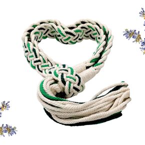 Wedding Lasso Handfasting Cord for Wedding in Natural Cotton Lazos para Boda Wedding Cord Traditional Celtic Pattern in Saudi Arabia