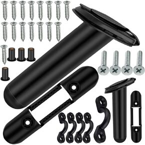 Miayaya 2 PCS Kayak Deck Flush Fishing Rod Holder Kayak Deck Plastic Fishing Mount Paddle Holder Clamp Set with Screw & Nut in Kuwait