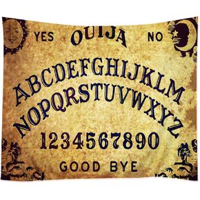 مفرش سرير بوهيمي من نسيج TSlook Hippie Tappassier حرف لوح Ouija رقمي مقاس 60 بوصة × 40 بوصة in Kuwait