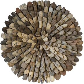Creative Co-Op Round Driftwood Wall Décor in Saudi Arabia