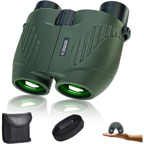 مناظير للبالغين والأطفال 10x25، مناظير صغيرة مدمجة، رؤية كبيرة، مناظير عالية الطاقة لمشاهدة الطيور، والصيد، والمشي لمسافات طويلة، والألعاب الرياضية in Kuwait