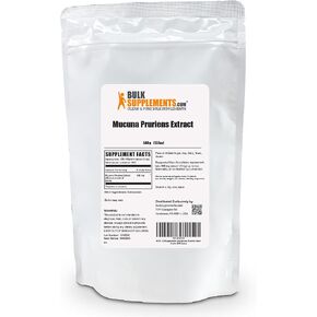 BULKSUPPLEMENTS.COM مستخلص Mucuna Pruriens - المكملات العشبية، مكملات Mucuna Pruriens، مسحوق Mucuna Pruriens - نباتي وخالي من الغلوتين، 500 مجم لكل وجبة، 500 جم (1.1 رطل) in Kuwait