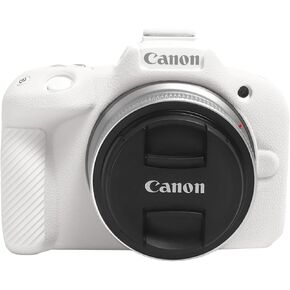حافظة كاميرا Easy Hood R50 R100، غطاء حماية للكاميرا بأزرار لكاميرا Canon EOS R50 / R100 بدون مرآة، حافظة من السيليكون الناعم غطاء حقيبة جلد الجسم خفيف الوزن وردي in Kuwait