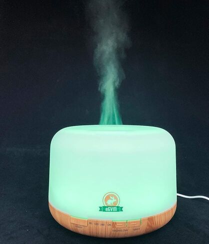 موزع روائح عطرية لطيف للاطفال سعة 500 مل، مرطب هواء هادئ لغرفة النوم مع جهاز تحكم عن بعد ومؤقت 4 اوضاع واضاءة LED بـ7 الوان وخاصية ايقاف التشغيل التلقائي عند نفاذ الماء in Kuwait