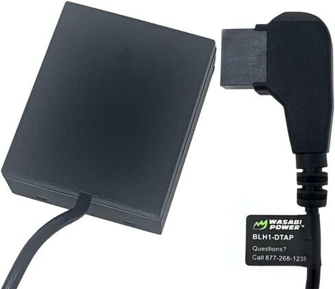 Wasabi Power DCC-BLH1 Dummy Battery DC Coupler with D-Tap Input for Olympus BLH-1 and Olympus OM-D E-M1, OMD EM1, Mark II III, E-M1X, E-M1 X, EM1X in Saudi Arabia