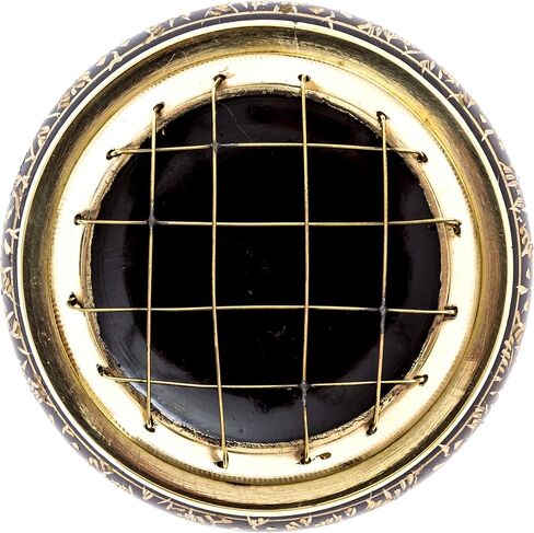 الترناتف ايماجينيشن موقد شاشة نحاسي صلب جميل مع نحت فني وقاعدة اكواب خشبية. اسود in Kuwait