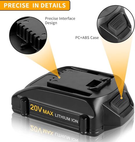 Ibanti 1PACK 3.0Ah WA3520 استبدال بطارية ليثيوم Worx 20 فولت متوافقة مع بطارية Worx 20V WA3525 WG151s WG155s WG251s WG255s WG540s WG545s WG890 WG891 أدوات كهربائية لاسلكية in Kuwait