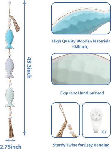 ديكور جدار سمكة خشبي عتيق، ديكور منزل البحيرة البحرية، سمك خشبي بحري، جدار معلق فني، ديكور الأسماك الساحلية، ديكور تحت عنوان البحيرة، ديكورات الأسماك البحرية للمنزل، غرفة نوم الحمام، منزل البحيرة (أ) in Kuwait