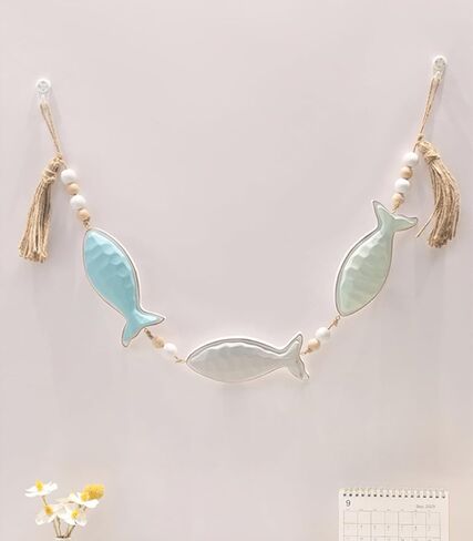 ديكور جدار سمكة خشبي عتيق، ديكور منزل البحيرة البحرية، سمك خشبي بحري، جدار معلق فني، ديكور الأسماك الساحلية، ديكور تحت عنوان البحيرة، ديكورات الأسماك البحرية للمنزل، غرفة نوم الحمام، منزل البحيرة (أ) in Kuwait