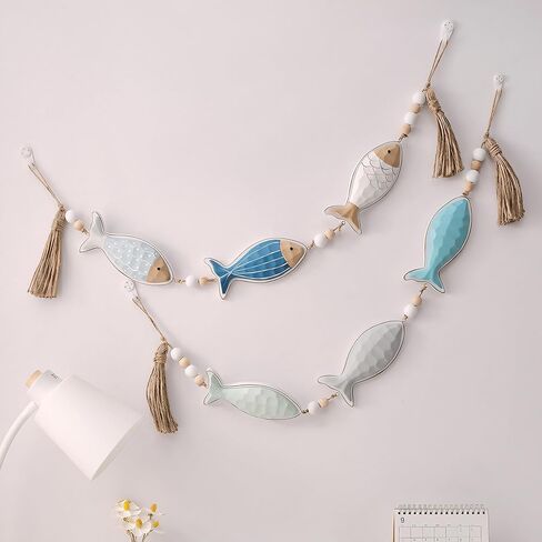 ديكور جدار سمكة خشبي عتيق، ديكور منزل البحيرة البحرية، سمك خشبي بحري، جدار معلق فني، ديكور الأسماك الساحلية، ديكور تحت عنوان البحيرة، ديكورات الأسماك البحرية للمنزل، غرفة نوم الحمام، منزل البحيرة (أ) in Kuwait