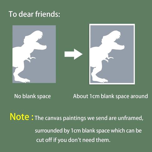 اليدوية الحد الأدنى ديناصور قماش جدار الفن 3 قطعة 12x16in، مجردة تي ريكس الأولاد غرفة الملصقات الجمالية، الحيوان ترايسيراتوبس براكيوصور طباعة اللوحة ديكور للأطفال طفل الحضانة غير المؤطرة in Kuwait