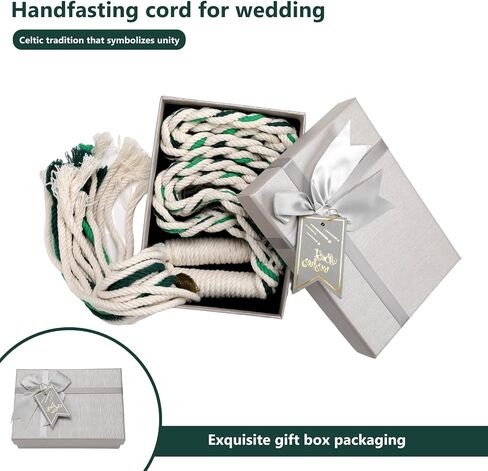 Wedding Lasso Handfasting Cord for Wedding in Natural Cotton Lazos para Boda Wedding Cord Traditional Celtic Pattern in Saudi Arabia