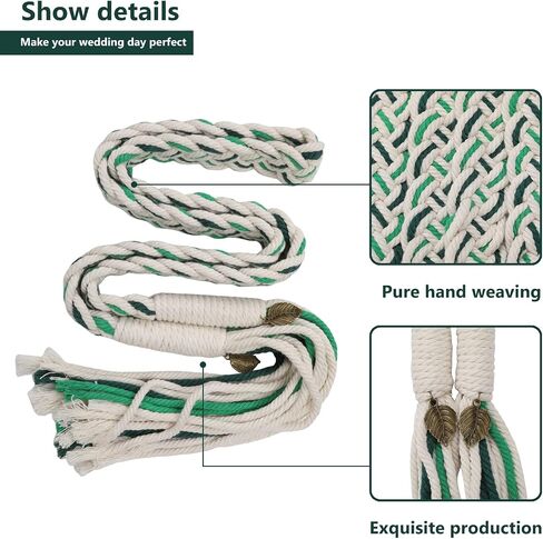 Wedding Lasso Handfasting Cord for Wedding in Natural Cotton Lazos para Boda Wedding Cord Traditional Celtic Pattern in Saudi Arabia
