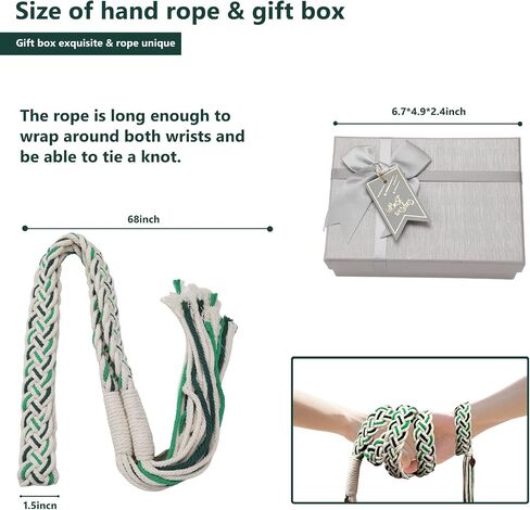 Wedding Lasso Handfasting Cord for Wedding in Natural Cotton Lazos para Boda Wedding Cord Traditional Celtic Pattern in Saudi Arabia