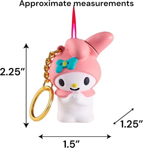 NIVEK My Melody Lighter Pink Flame Kawaii Cool Lighters Rabbit Bunny Japanese Character Y2K Anime Pocket Sized Kitty Cat (Pink) in Kuwait