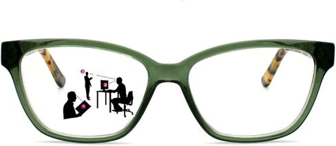 نظارات القراءة Sightline 6010 متعددة التركيز التقدمية ذات الجودة العالية بإطار من الأسيتات وعدسات مطلية بالواقع المعزز in Kuwait