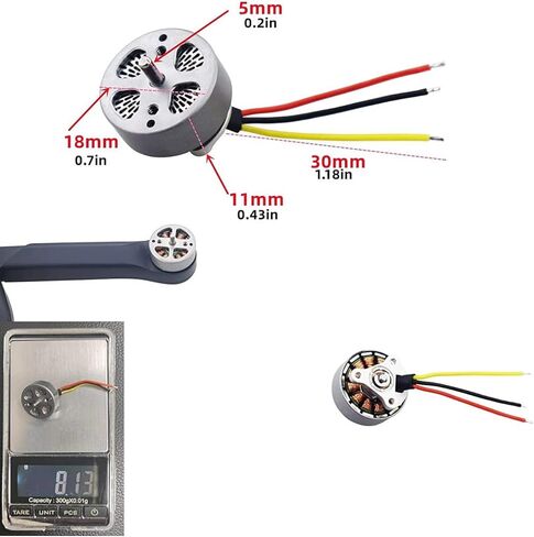 اكسسوارات 2 قطعة Quadcopter Drone فرش السيارات ل SYMA X650 X500pro HS175D التصوير الجوي للطي RC الطائرة بدون طيار أجزاء المحرك in Kuwait