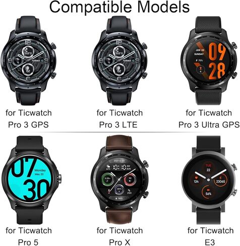 شاحن DKARDU للساعة الذكية TicWatch Pro 3 Ultra GPS/Pro 3/Pro 5/Pro 3 LTE/Pro X/E3، استبدال كابل شحن USB مغناطيسي، ملحقات الساعة، 1 متر/3.3 قدم، مع محول USB إلى USB C، قطعتان in Kuwait