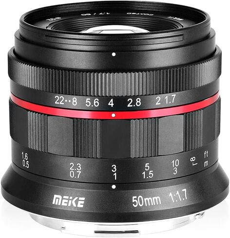 Meike 50mm F1.7 Full Frame Manual Focus Prime Lens Compatible with Canon RF Mount Cameras EOS-R EOS-RP R5 R6 in Saudi Arabia