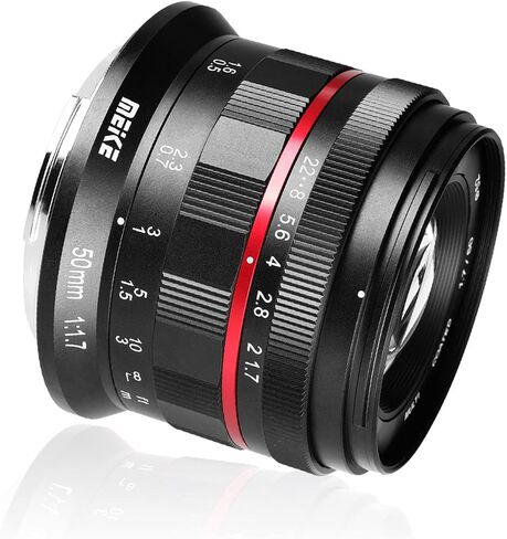 Meike 50mm F1.7 Full Frame Manual Focus Prime Lens Compatible with Canon RF Mount Cameras EOS-R EOS-RP R5 R6 in Saudi Arabia