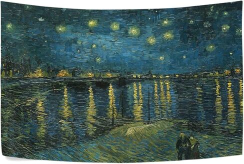 AHOMY Tapestry Wall Hanging, Claude Monet Weeping Willow Bedspread Picnic Bedsheet Blanket Wall Art Tapestry 60 X 40 inch in Saudi Arabia