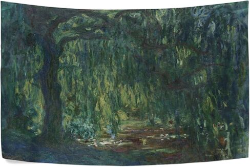 AHOMY Tapestry Wall Hanging, Claude Monet Weeping Willow Bedspread Picnic Bedsheet Blanket Wall Art Tapestry 60 X 40 inch in Saudi Arabia