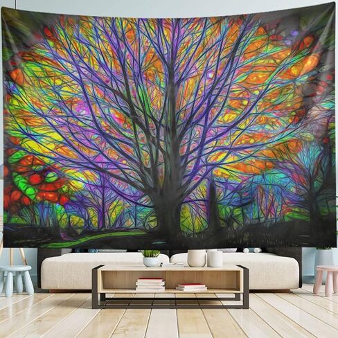 AHOMY Tapestry Wall Hanging, Claude Monet Weeping Willow Bedspread Picnic Bedsheet Blanket Wall Art Tapestry 60 X 40 inch in Saudi Arabia