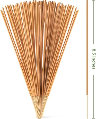 بخور برائحة المريمية البيضاء - 100 قطعة - بخور معطر مع خشب - حامل عصا للمنزل والمعابد والفناء in Kuwait