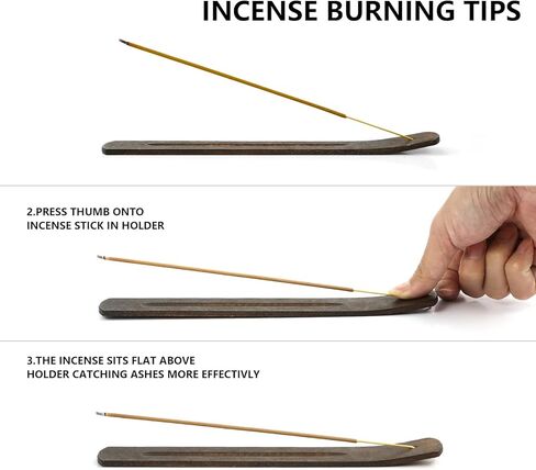 بخور برائحة المريمية البيضاء - 100 قطعة - بخور معطر مع خشب - حامل عصا للمنزل والمعابد والفناء in Kuwait