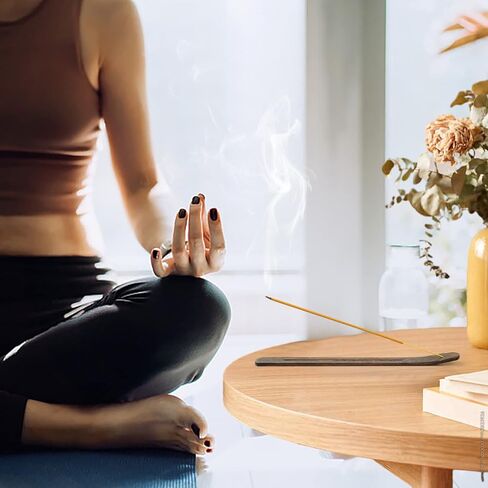 بخور برائحة المريمية البيضاء - 100 قطعة - بخور معطر مع خشب - حامل عصا للمنزل والمعابد والفناء in Kuwait